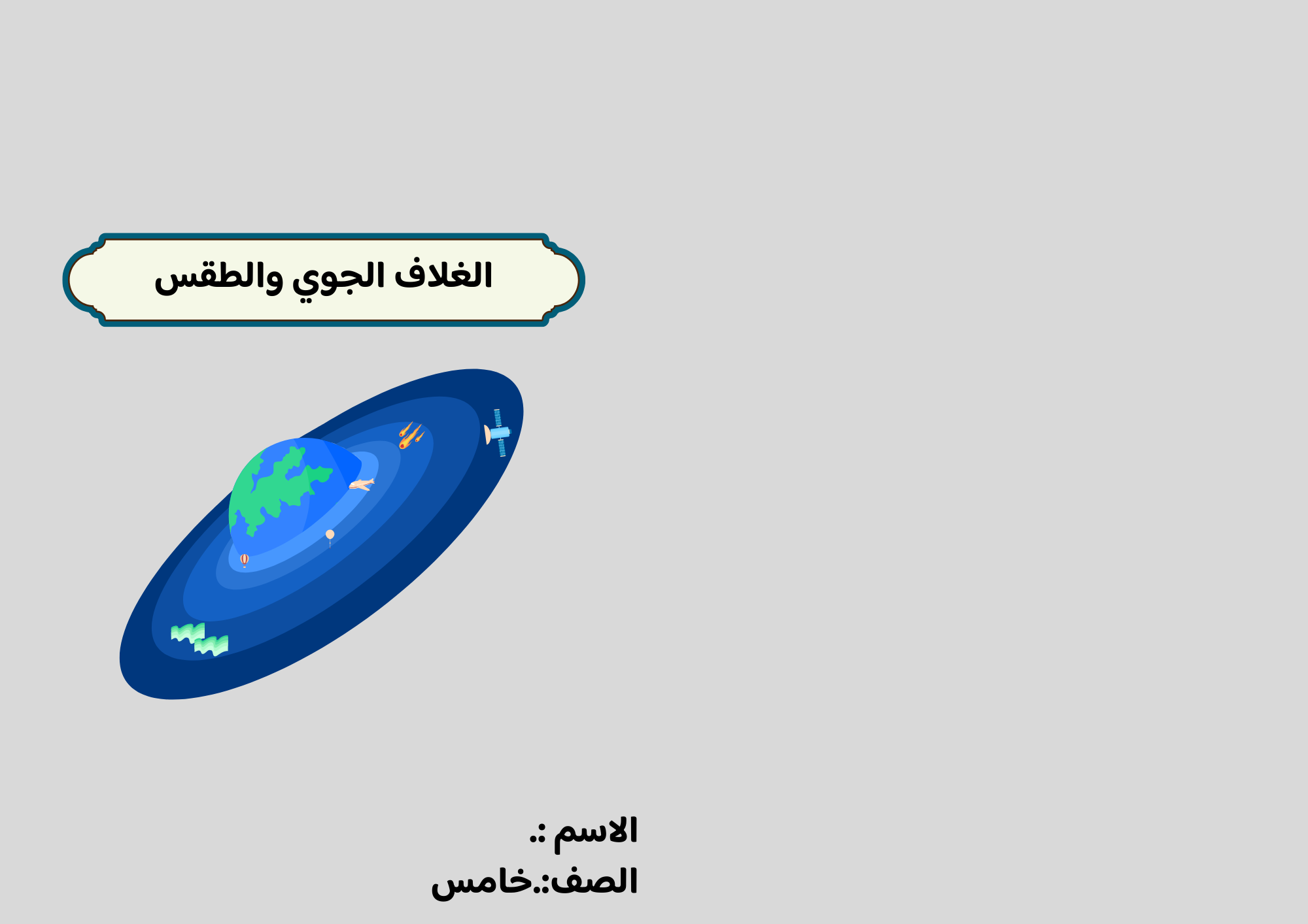 مطوية الغلاف الجوي والطقس الصف الخامس ف/2